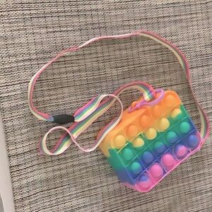 Rainbow pop-it bag